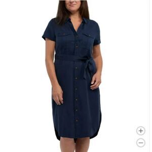 Teddi Rose Navy Blue Shirt Dress